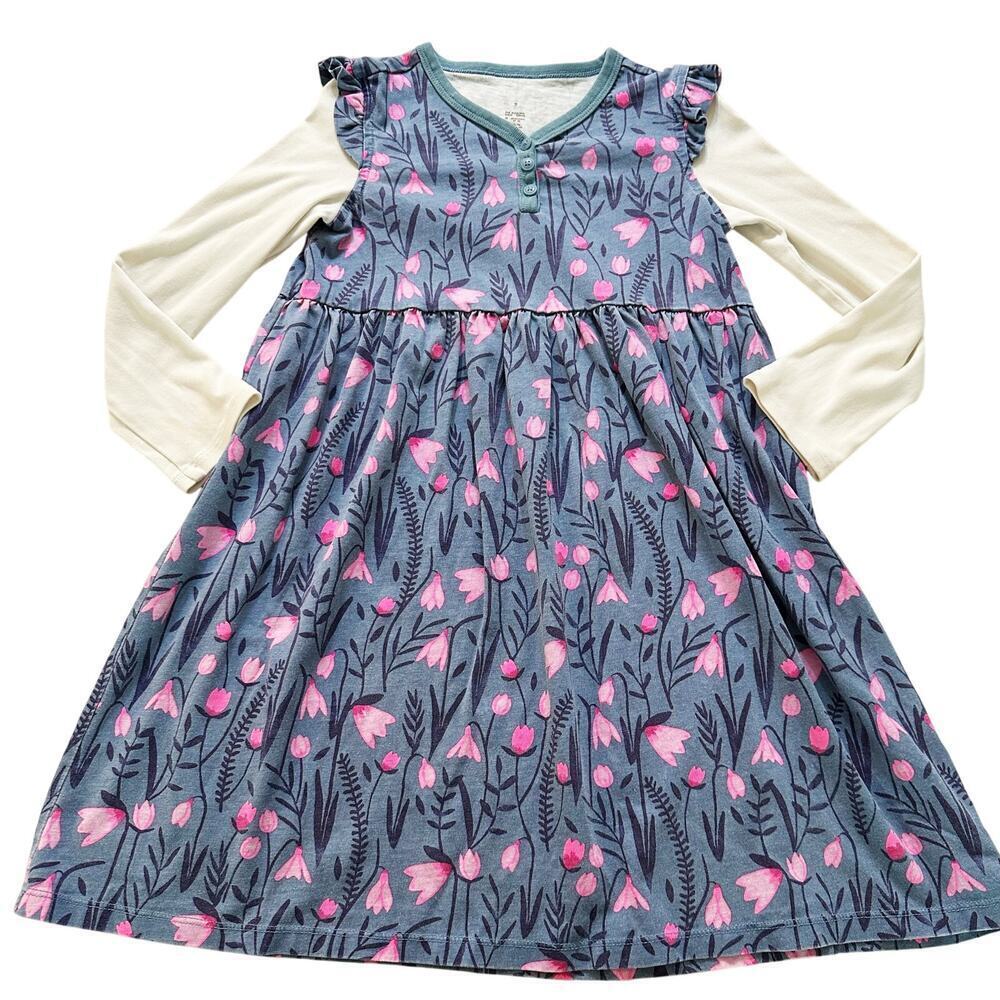 Tea Collection Dress sz 7 Long Sleeve Play Dress